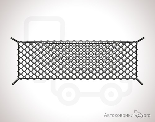 Сетка в багажник GAC GN8 2020-2023 Эластичная текстильная сетка вертикального крепления, препятствующая скольжению и перемещению предметов в багажном отделении автомобиля.