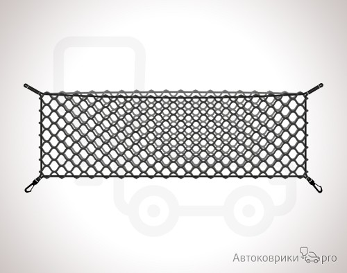 Сетка в кузов Changan Hunter 2023- Эластичная текстильная сетка вертикального крепления, препятствующая скольжению и перемещению предметов в багажном отделении автомобиля.