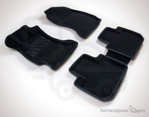 3D Коврики ворсовые Seintex для Subaru Forester Комплект ворсовых 3D ковриков черного, серого или бежевого цвета. Трехслойная структура обеспечивает полную водонепроницаемость и защиту, синтетические волокна устойчивы к воздействию влаги, солевых растворов и реагентов.
