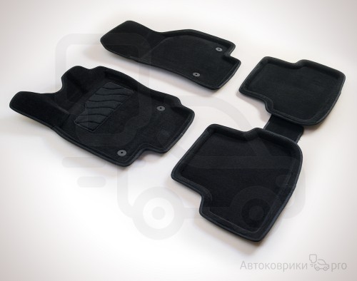 3D Коврики ворсовые Seintex для Audi A3 Комплект ворсовых 3D ковриков черного, серого или бежевого цвета. Трехслойная структура обеспечивает полную водонепроницаемость и защиту, синтетические волокна устойчивы к воздействию влаги, солевых растворов и реагентов.