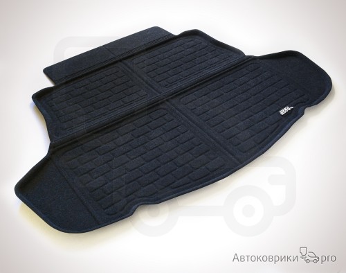 Коврик багажника 3D Sotra для Toyota Camry 2018- Текстильный 3D коврик багажника черного цвета. Многослойная структура обеспечивает полную водонепроницаемость и защиту багажного отделения.