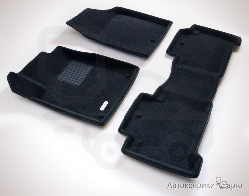 Коврики Euromat 3D для Acura MDX Комплект 3D ковриков черного, серого или бежевого цвета. Многослойная структура обеспечивает полную водонепроницаемость и защиту салона автомобиля.