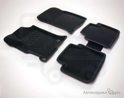 3D Коврики Seintex для Honda Accord Комплект ворсовых 3D ковриков черного, серого или бежевого цвета. Трехслойная структура обеспечивает полную водонепроницаемость и защиту, синтетические волокна устойчивы к воздействию влаги, солевых растворов и реагентов.