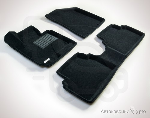 Коврики Euromat 3D для Kia Soul Комплект 3D ковриков черного, серого или бежевого цвета. Многослойная структура обеспечивает полную водонепроницаемость и защиту салона автомобиля.