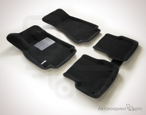 Коврики Euromat 3D для Audi A6 Комплект 3D ковриков черного, серого или бежевого цвета. Многослойная структура обеспечивает полную водонепроницаемость и защиту салона автомобиля.