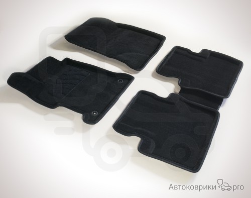 3D Коврики ворсовые Seintex для Honda Civic 4D Комплект ворсовых 3D ковриков черного, серого или бежевого цвета. Трехслойная структура обеспечивает полную водонепроницаемость и защиту, синтетические волокна устойчивы к воздействию влаги, солевых растворов и реагентов.