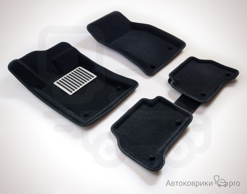 Коврики Euromat 3D для Jaguar XF Комплект 3D ковриков черного, серого или бежевого цвета. Многослойная структура обеспечивает полную водонепроницаемость и защиту салона автомобиля.