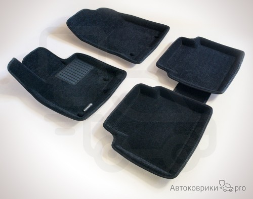 Коврики Euromat 3D для Mazda CX-5 Комплект 3D ковриков черного, серого или бежевого цвета. Многослойная структура обеспечивает полную водонепроницаемость и защиту салона автомобиля.
