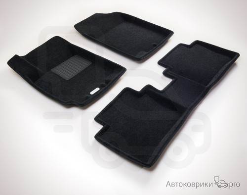 Коврики Euromat 3D для Hyundai Solaris Комплект 3D ковриков черного или серого цвета. Многослойная структура обеспечивает полную водонепроницаемость и защиту салона автомобиля.