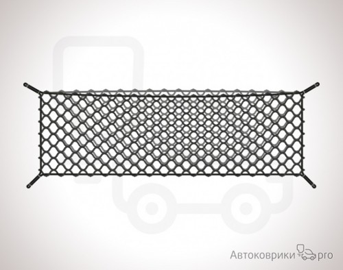 Сетка в багажник Toyota Sequoia 2022- Эластичная текстильная сетка вертикального крепления, препятствующая скольжению и перемещению предметов в багажном отделении автомобиля.