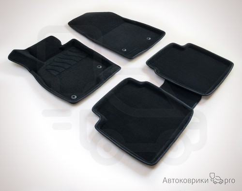 3D Коврики ворсовые Seintex для Mazda 6 Комплект ворсовых 3D ковриков черного, серого или бежевого цвета. Трехслойная структура обеспечивает полную водонепроницаемость и защиту, синтетические волокна устойчивы к воздействию влаги, солевых растворов и реагентов.
