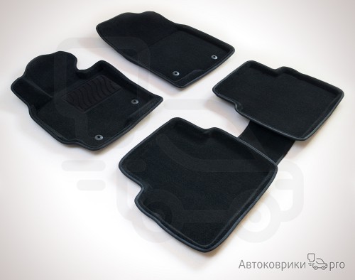 3D Коврики ворсовые Seintex для Mazda CX-5 Комплект ворсовых 3D ковриков черного, серого или бежевого цвета. Трехслойная структура обеспечивает полную водонепроницаемость и защиту, синтетические волокна устойчивы к воздействию влаги, солевых растворов и реагентов.