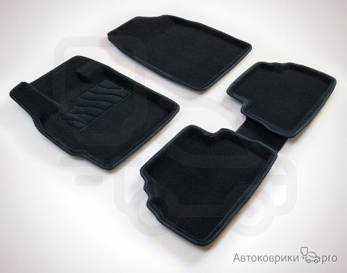3D Коврики ворсовые Seintex для Mazda CX-7 Комплект ворсовых 3D ковриков черного, серого или бежевого цвета. Трехслойная структура обеспечивает полную водонепроницаемость и защиту, синтетические волокна устойчивы к воздействию влаги, солевых растворов и реагентов.