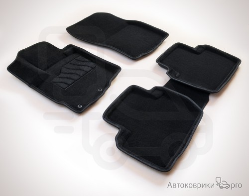 3D Коврики ворсовые Seintex для Mitsubishi Outlander Комплект ворсовых 3D ковриков черного, серого или бежевого цвета. Трехслойная структура обеспечивает полную водонепроницаемость и защиту, синтетические волокна устойчивы к воздействию влаги, солевых растворов и реагентов.