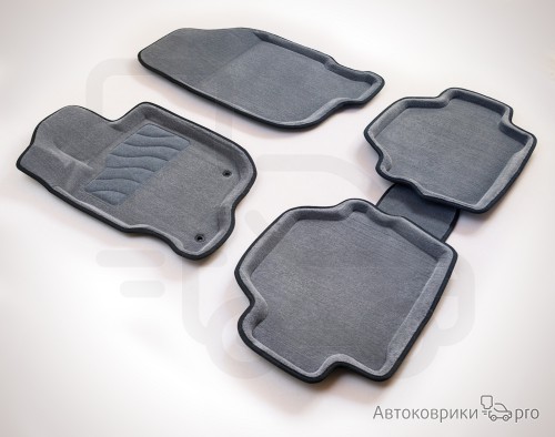 3D Коврики Seintex для Mitsubishi Pajero Sport Комплект ворсовых 3D ковриков черного, серого или бежевого цвета. Трехслойная структура обеспечивает полную водонепроницаемость и защиту, синтетические волокна устойчивы к воздействию влаги, солевых растворов и реагентов.