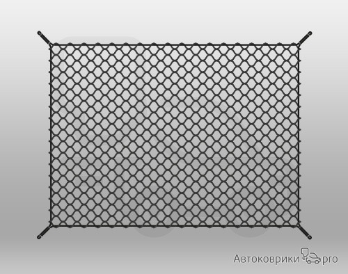 Сетка в багажник для Kia Sportage 2010-2016 Эластичная текстильная сетка горизонтального крепления, препятствующая скольжению и перемещению предметов в багажном отделении автомобиля.