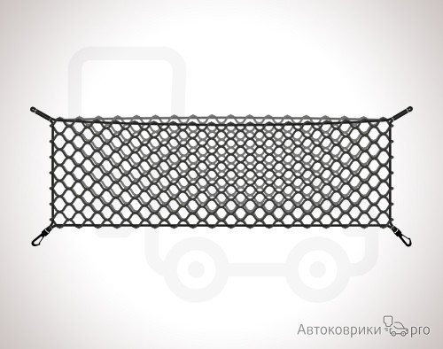 Сетка в багажник Land Rover Discovery Sport 2015- Эластичная текстильная сетка вертикального крепления, препятствующая скольжению и перемещению предметов в багажном отделении автомобиля.