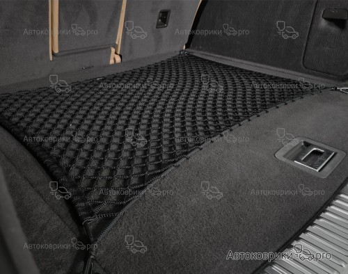 Сетка в багажник Porsche Cayenne 2002-2010 Эластичная текстильная сетка горизонтального крепления, препятствующая скольжению и перемещению предметов в багажном отделении автомобиля.