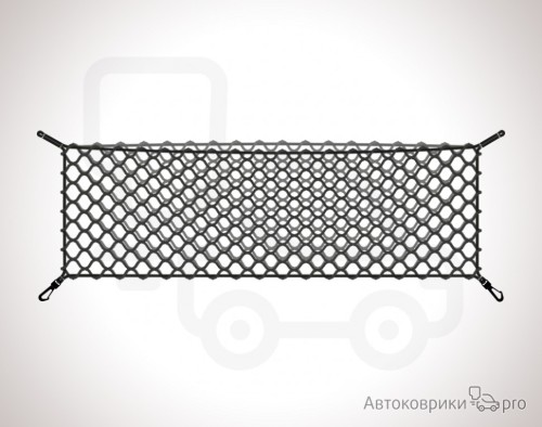Сетка в багажник Subaru Tribeca 2005-2014 Эластичная текстильная сетка вертикального крепления, препятствующая скольжению и перемещению предметов в багажном отделении автомобиля.