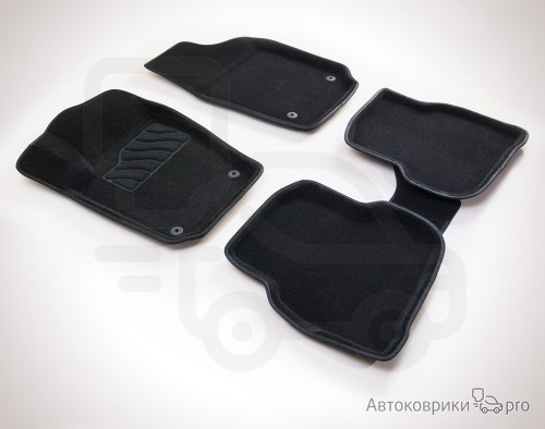 3D Коврики ворсовые Seintex для Volkswagen Polo Комплект ворсовых 3D ковриков черного, серого или бежевого цвета. Трехслойная структура обеспечивает полную водонепроницаемость и защиту, синтетические волокна устойчивы к воздействию влаги, солевых растворов и реагентов.