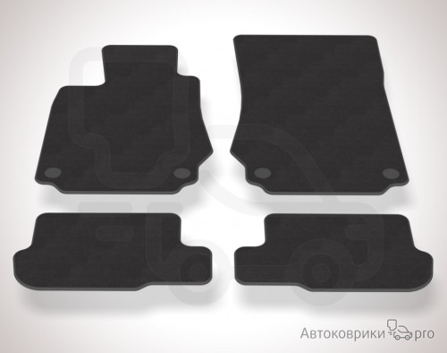 Коврики в салон Mercedes-Benz SL 2002-2011 Комплект текстильных ковриков черного, серого, бежевого или коричневого цвета. Основа из термопластичной резины обеспечивает полную водонепроницаемость и защиту. Возможен заказ одного или более ковриков из комплекта.